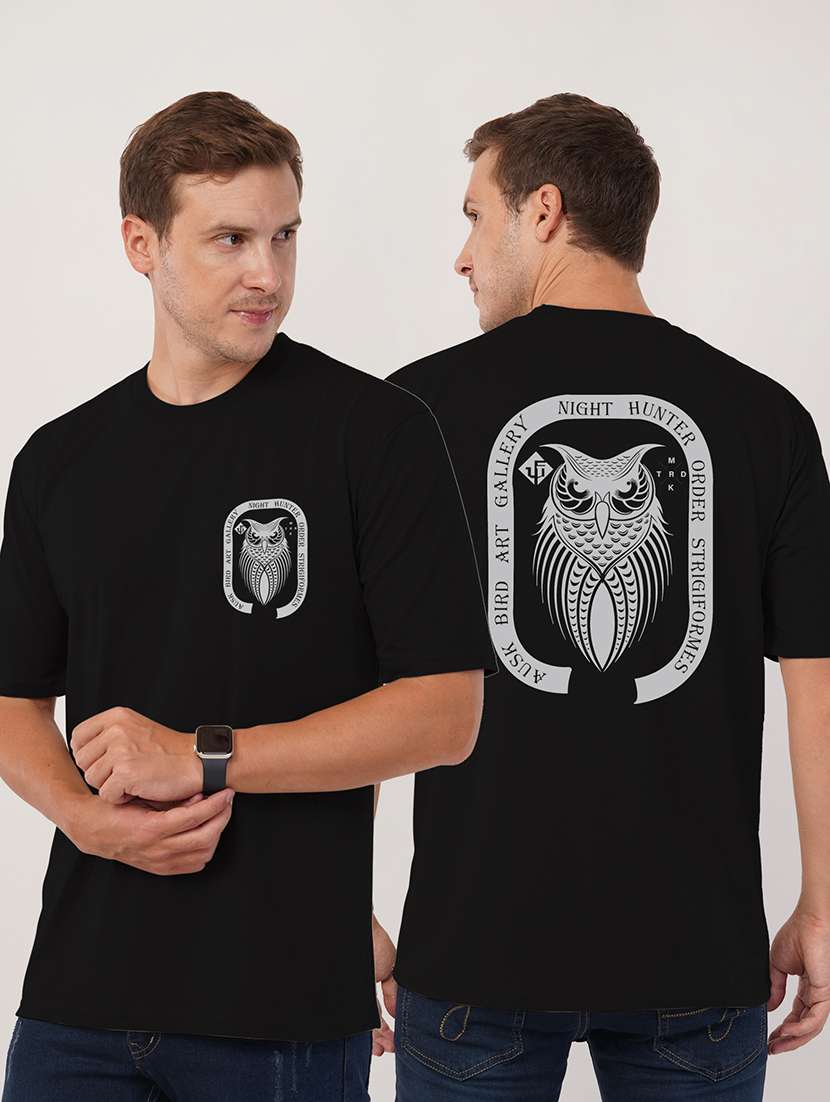 men round neck oversized t-shirt - 21494141 - Zoom Image - 0