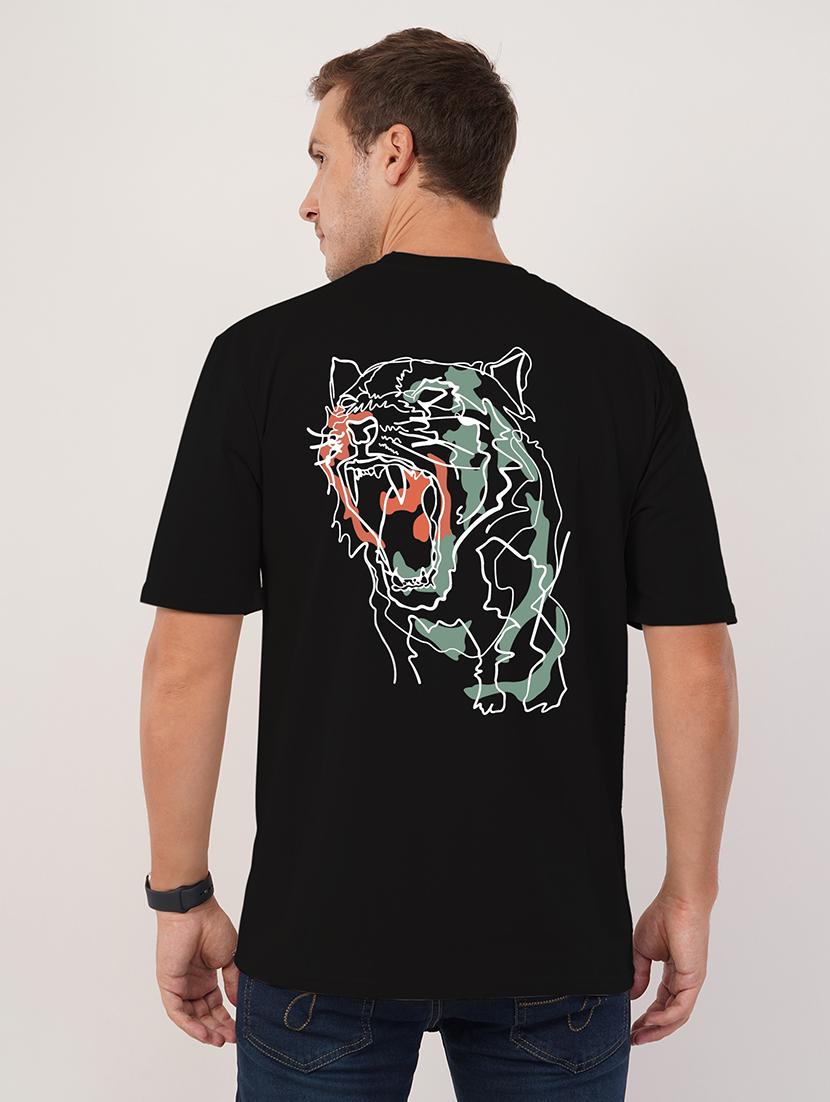 men round neck oversized t-shirt - 21494148 - Standard Image - 3