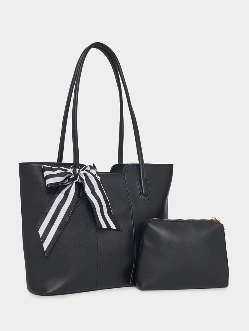 women black pu handbag - 21494353 -  Zoom Image - 0