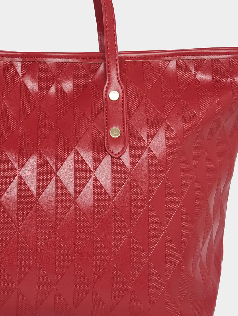 women red pu handbag - 21494354 - Standard Image - 3