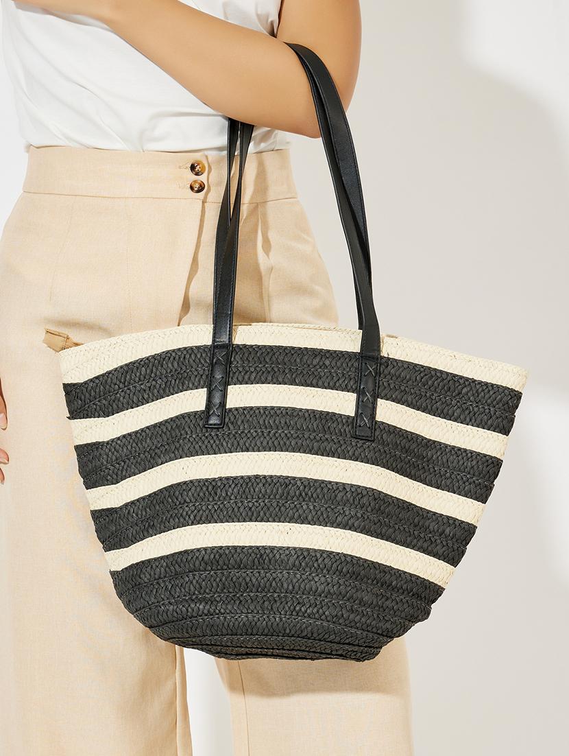women black cotton handbag - 21494359 - Standard Image - 5