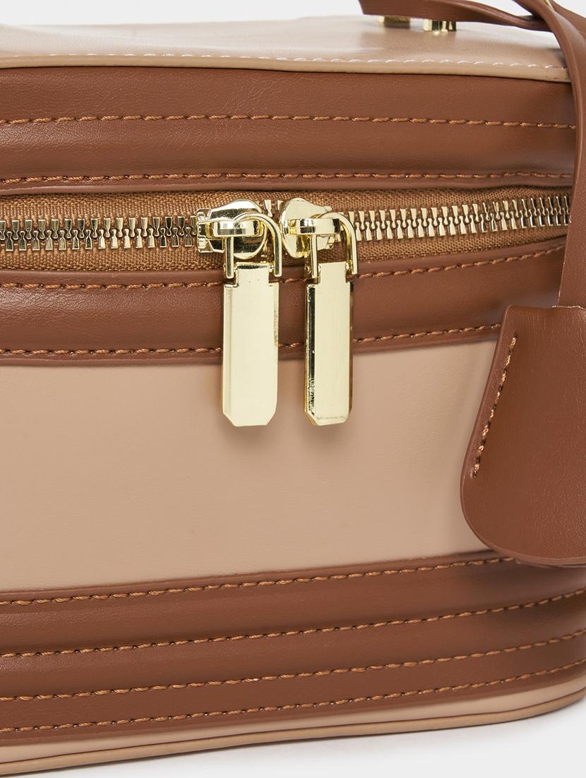 women brown pu handbag - 21494360 - Standard Image - 3