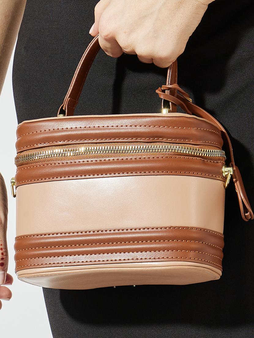 women brown pu handbag - 21494360 - Standard Image - 5