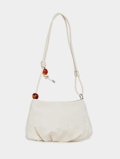 women off white pu handbag - 21494378 - Standard Image - 0
