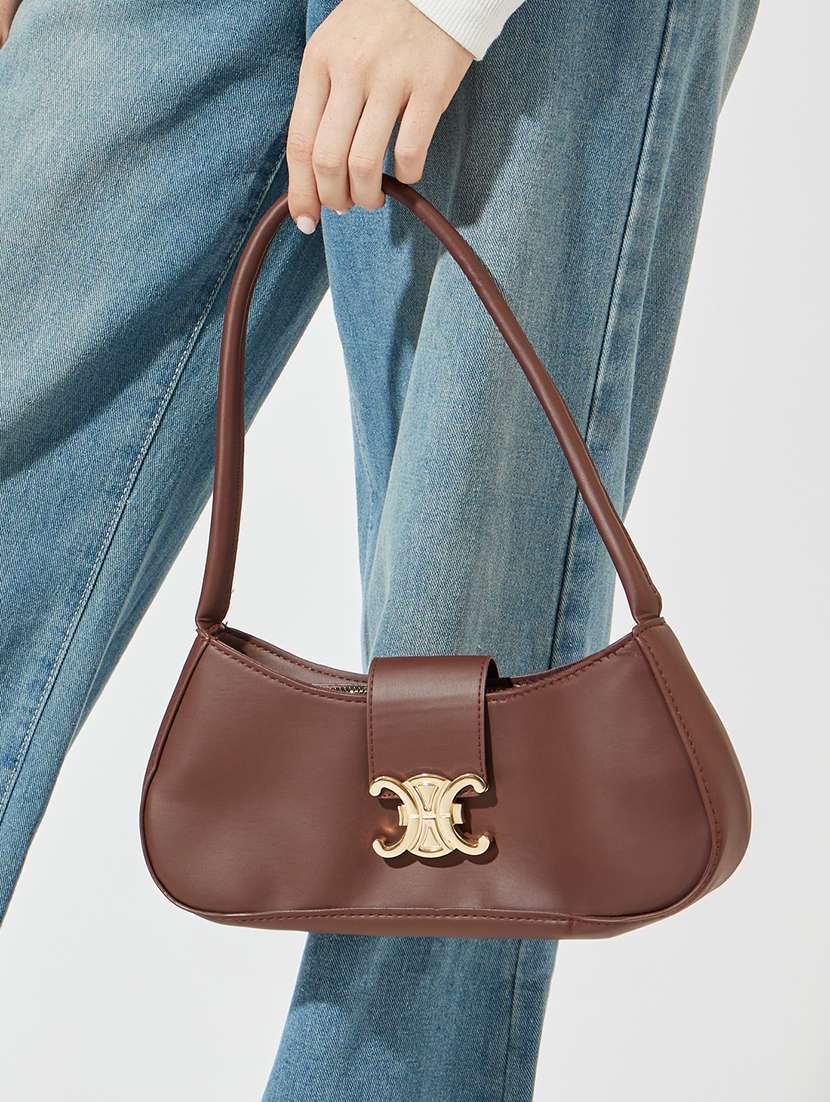 women brown pu handbag - 21494384 -  Standard Image - 5