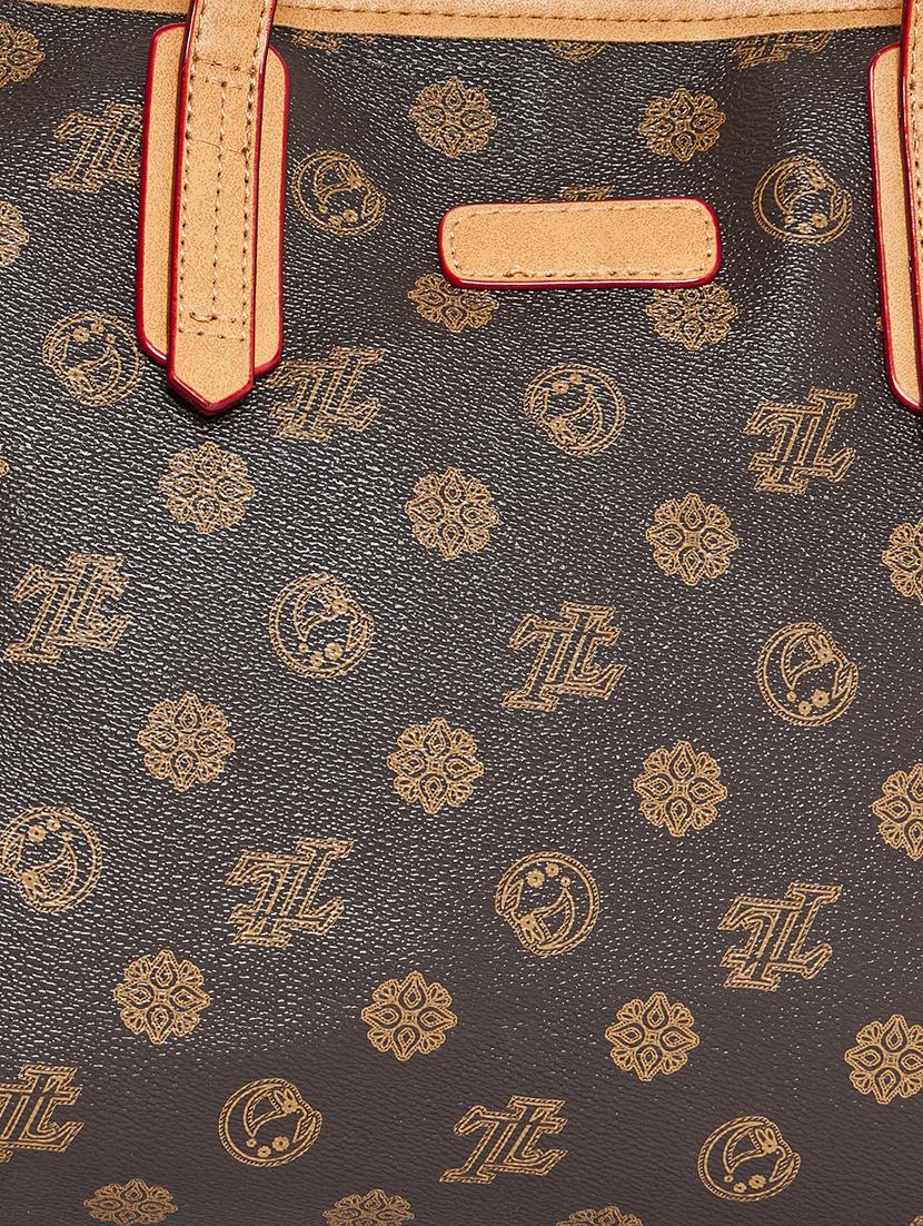 women brown pu handbag - 21494395 - Standard Image - 3