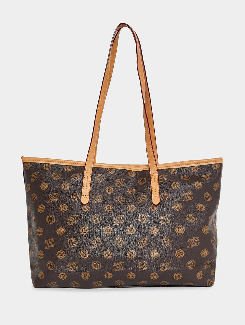 women brown pu handbag - 21494395 - Standard Image - 5