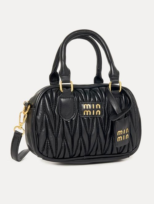 women black pu handbag - 21494398 - Standard Image - 0