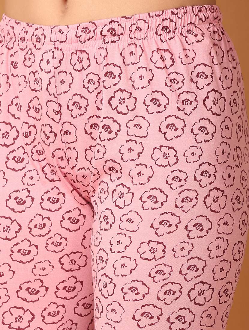women pink printed pajama - 21494498 -  Standard Image - 5
