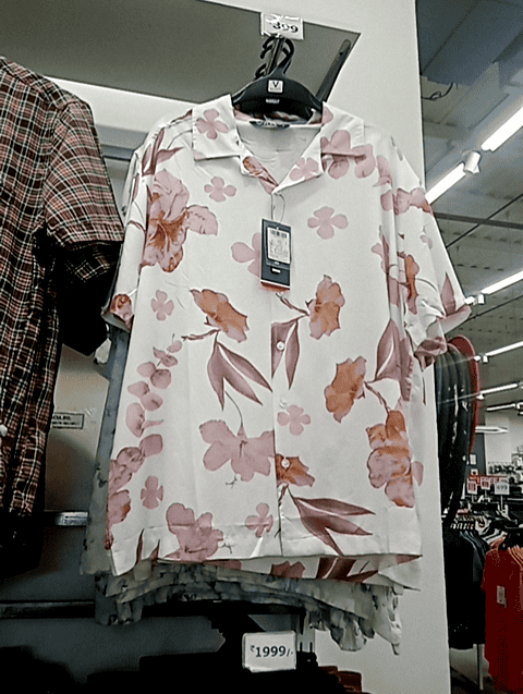 off white rayon casual shirt - 21494504 - Zoom Image - 0