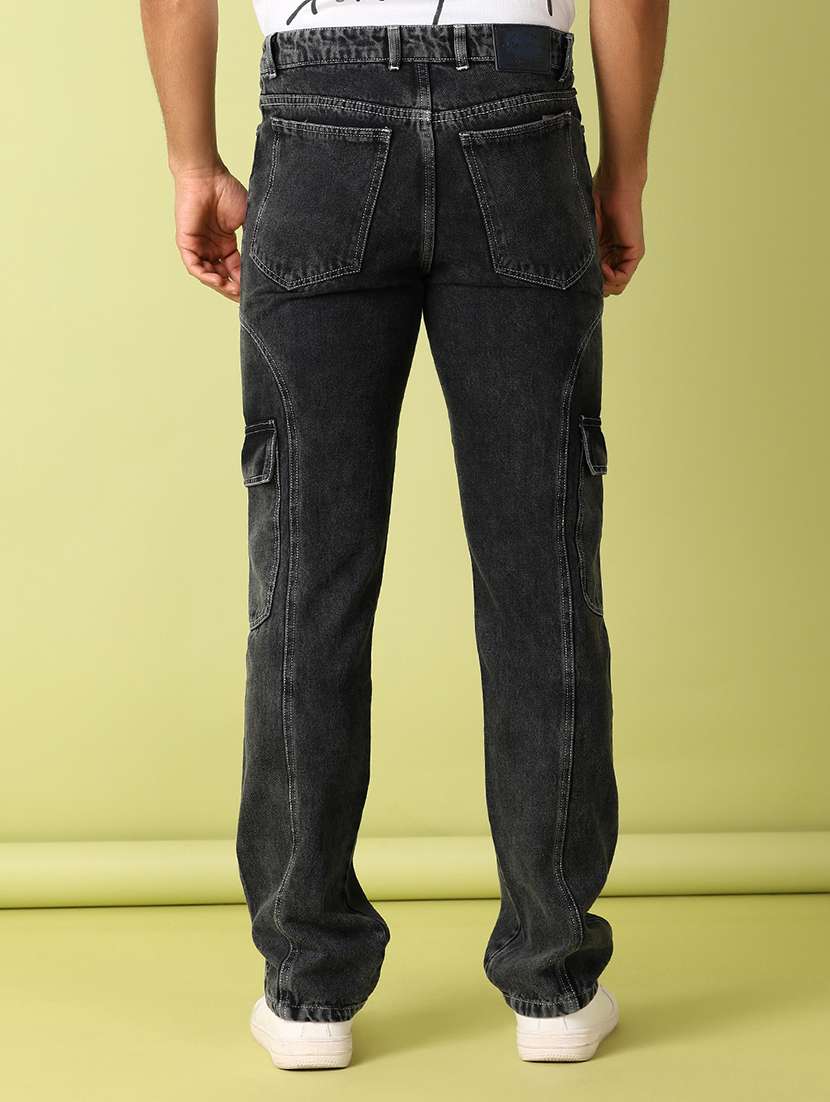 men mid rise solid cargo - 21494546 - Standard Image - 3