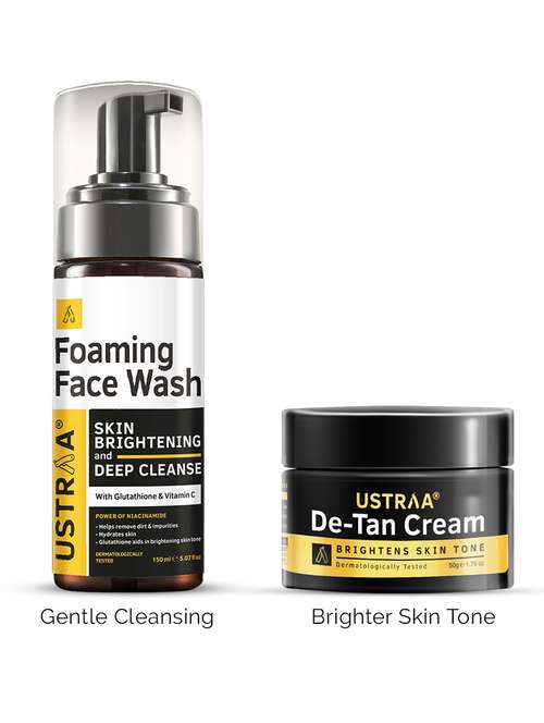 pack of 2 foaming face wash & de tan cream set - 21494651 -  Standard Image - 0