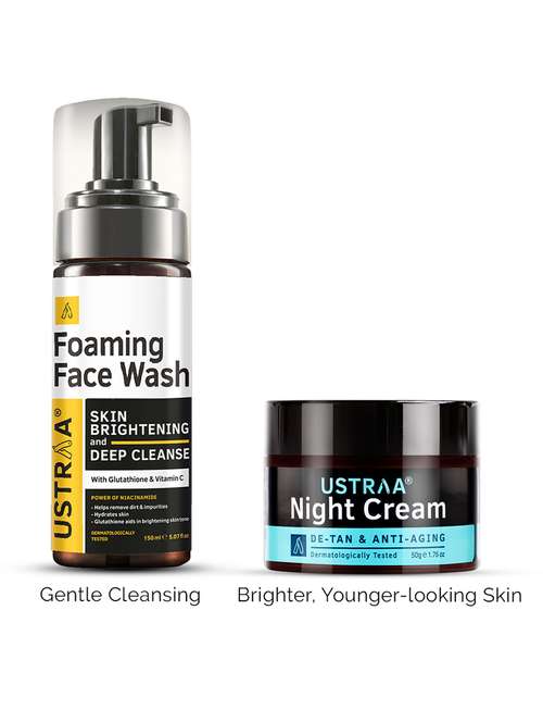 pack of 2 foaming face wash & night cream set - 21494652 -  Standard Image - 0