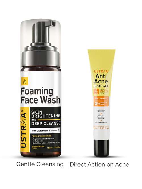 pack of 2 face wash & anti-acne spot gel - 21494655 - Standard Image - 0