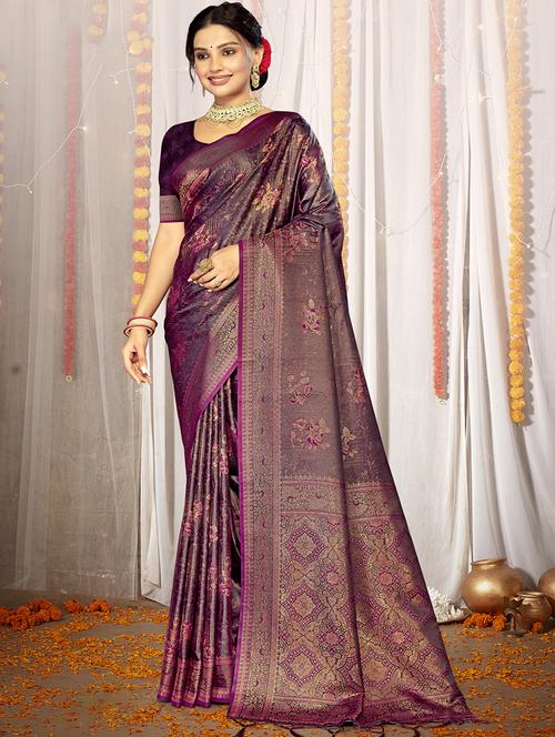 women self design banarasi saree with blouse - 21494725 - Standard Image - 0
