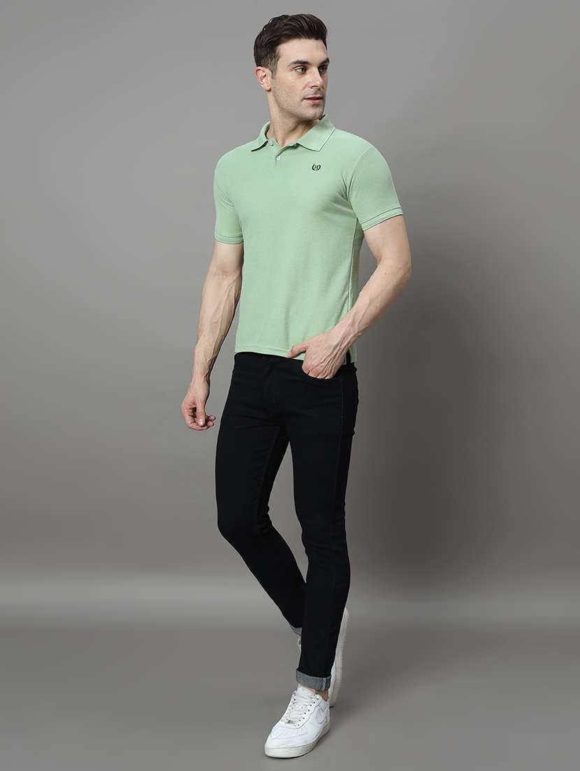 men solid polo t-shirt - 21494786 - Standard Image - 3