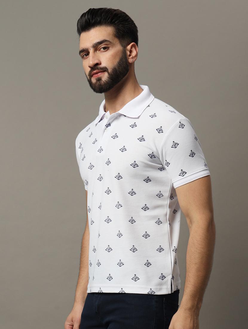 men printed polo t-shirt - 21494796 - Zoom Image - 0