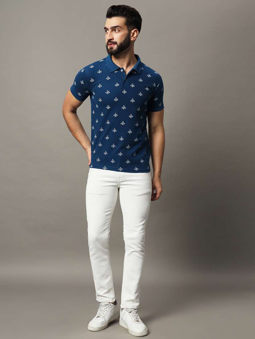 men printed polo t-shirt - 21494798 -  Standard Image - 3