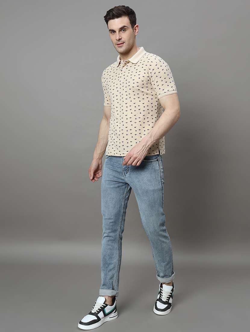 men printed polo t-shirt - 21494802 -  Standard Image - 3