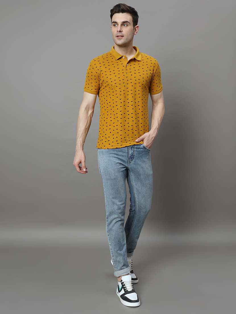men printed polo t-shirt - 21494803 -  Standard Image - 3