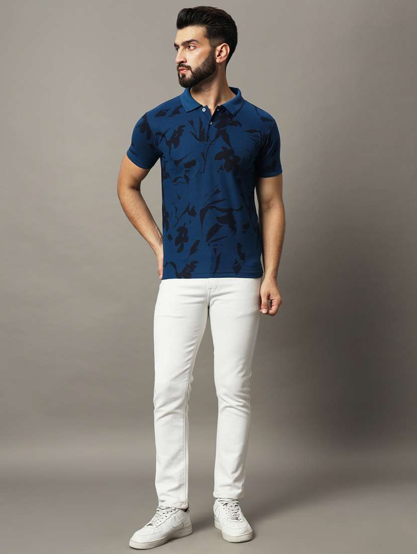 men printed polo t-shirt - 21494821 -  Standard Image - 3