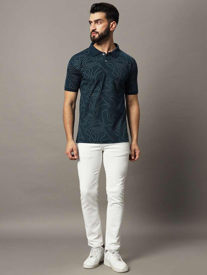 men printed polo t-shirt - 21494827 -  Standard Image - 3