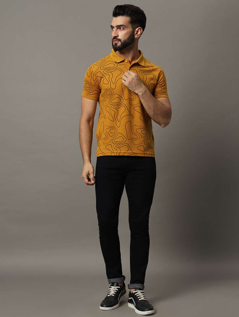 men printed polo t-shirt - 21494829 -  Standard Image - 3