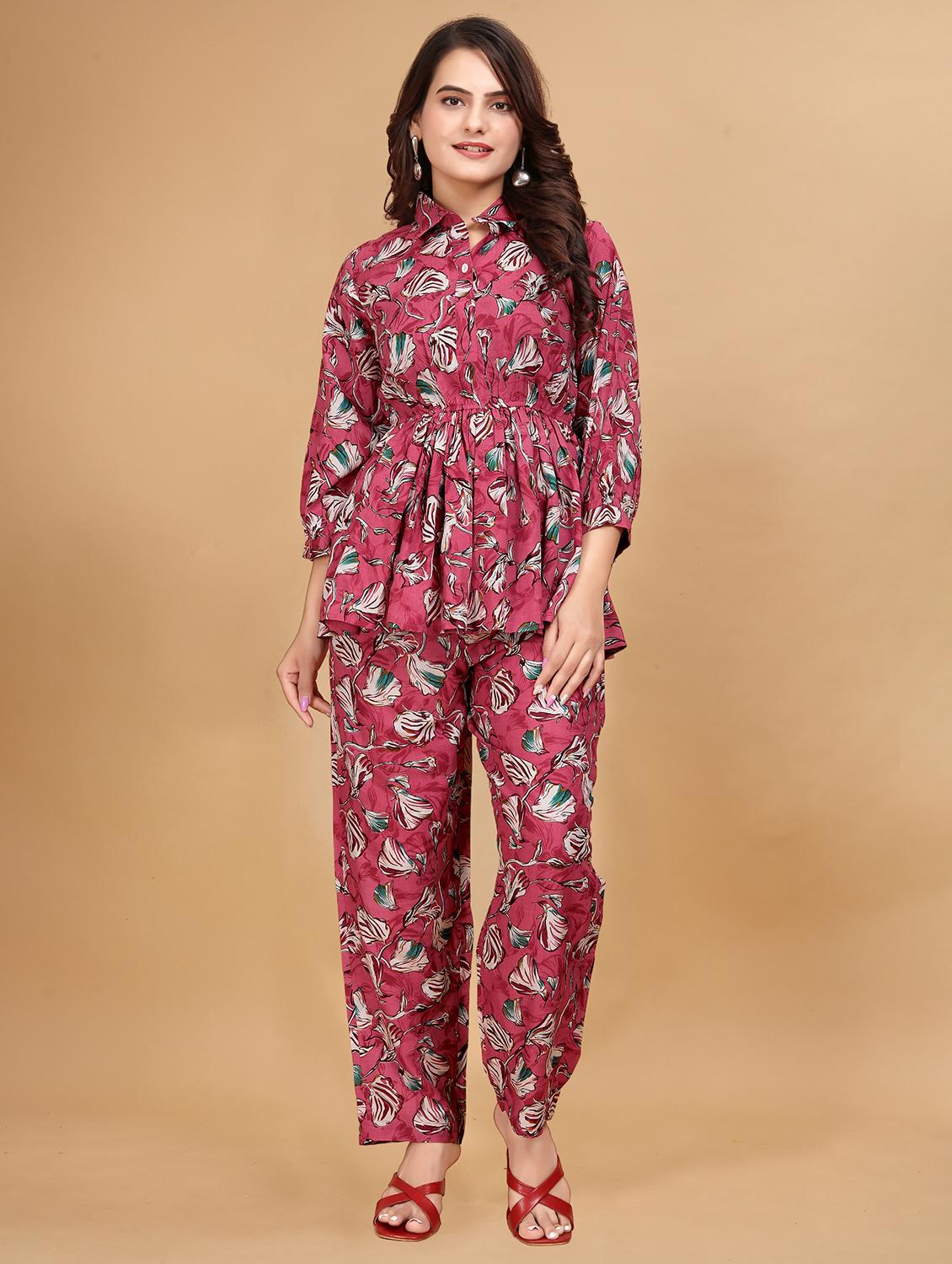 pink rayon coord set - 21495066 - Zoom Image - 0