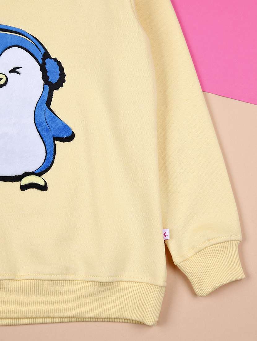 kids front print long sleeves sweatshirt - 21495207 -  Standard Image - 3