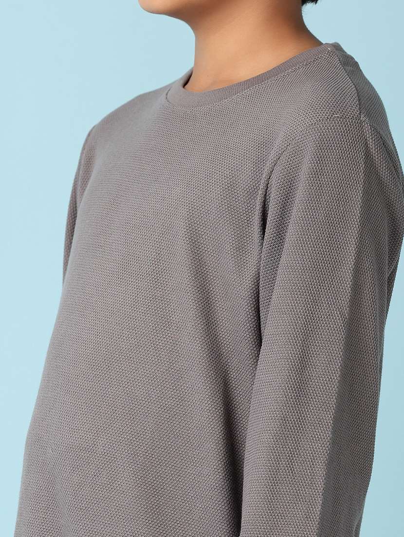 boys long sleeves plain t-shirt - 21495212 -  Standard Image - 5