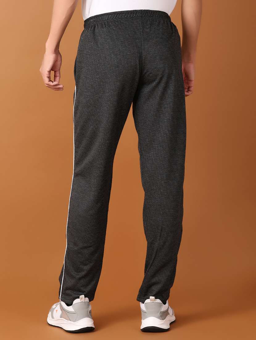 men mid rise solid full length track pant - 21495228 -  Standard Image - 3
