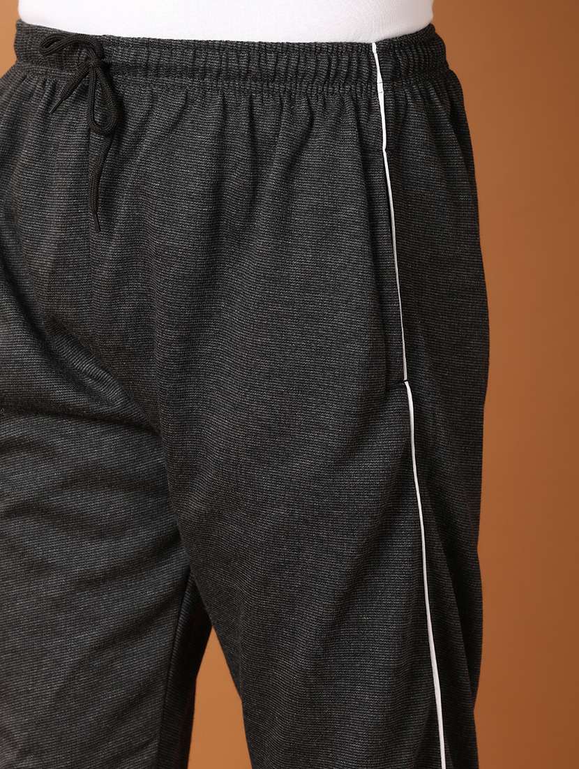 men mid rise solid full length track pant - 21495228 -  Standard Image - 5
