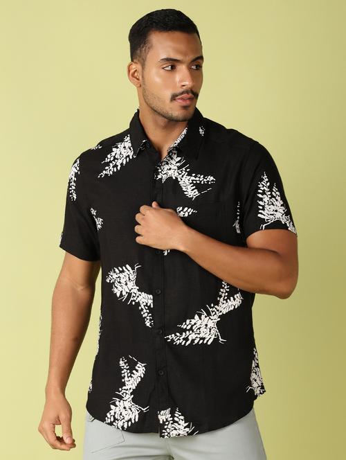 men collared printed casual shirt - 21495238 - Standard Image - 0
