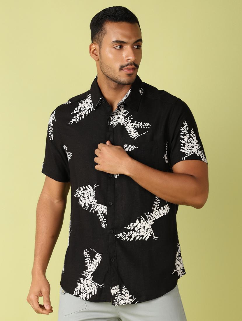 men collared printed casual shirt - 21495238 - Zoom Image - 0