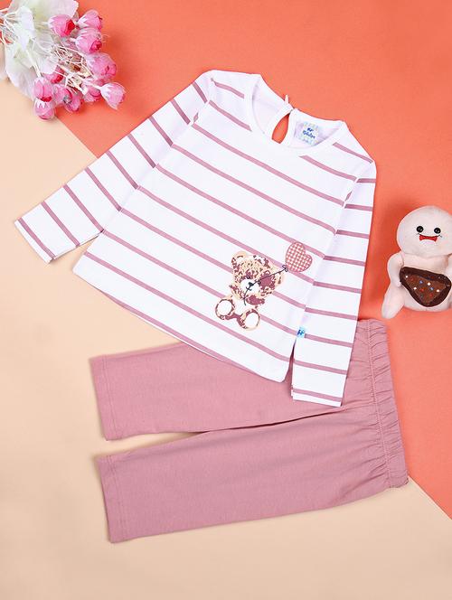girls printed casual wear full length set - 21495259 - Standard Image - 0