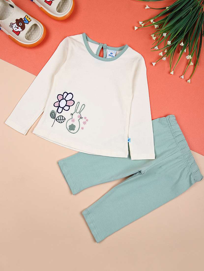 girls off white graphic full length set - 21495261 - Zoom Image - 0