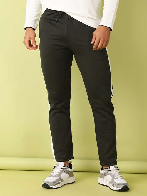 men side taped mid rise ankle length tack pant - 21495265 -  Standard Image - 0