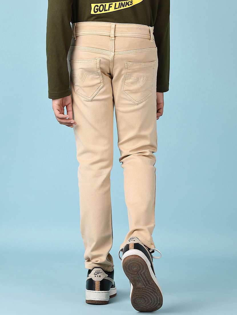 boys mid rise plain jeans - 21495266 -  Standard Image - 3