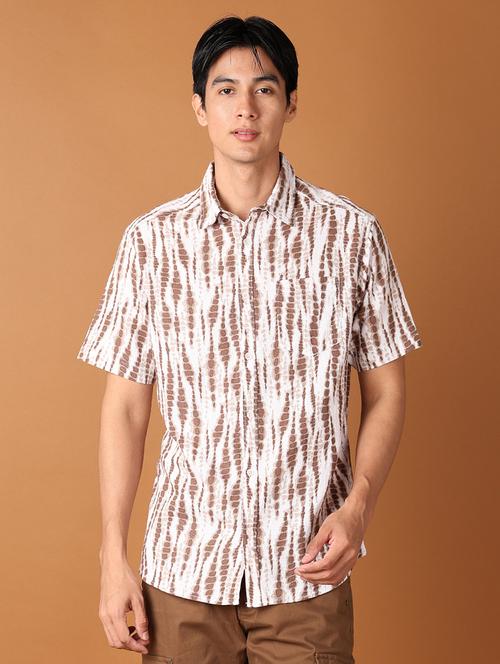men collared tie & dye  casual shirt - 21495271 -  Standard Image - 0