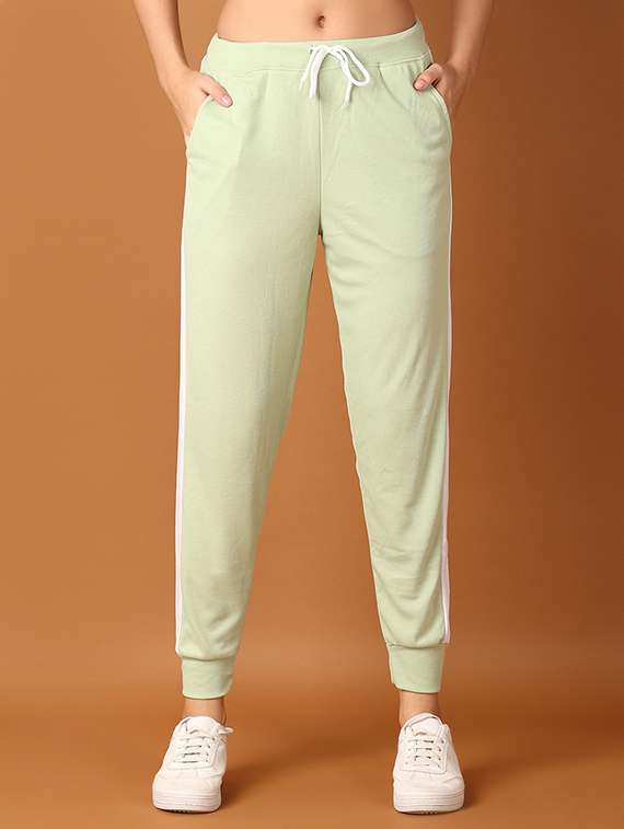 women color block cotton jogger