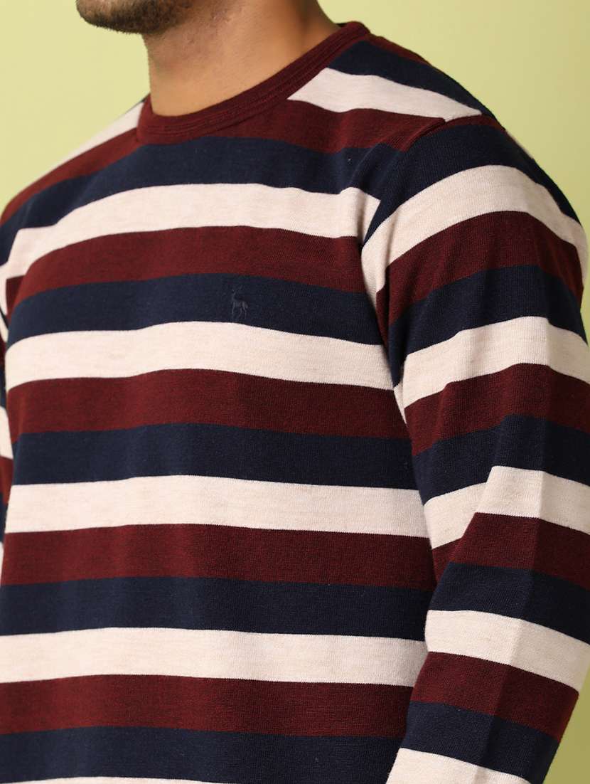 men long sleeved striped sweatshirt - 21495299 -  Standard Image - 5