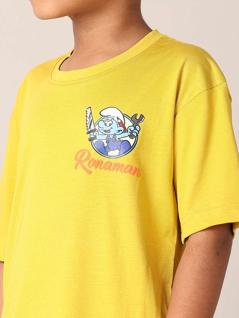 boys printed round neck t-shirt - 21495347 -  Standard Image - 5
