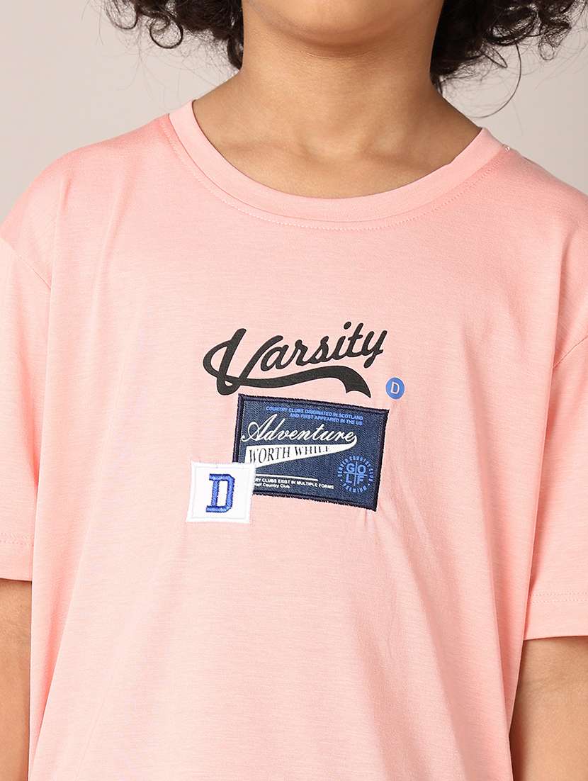 boys printed round neck t-shirt - 21495348 - Standard Image - 5