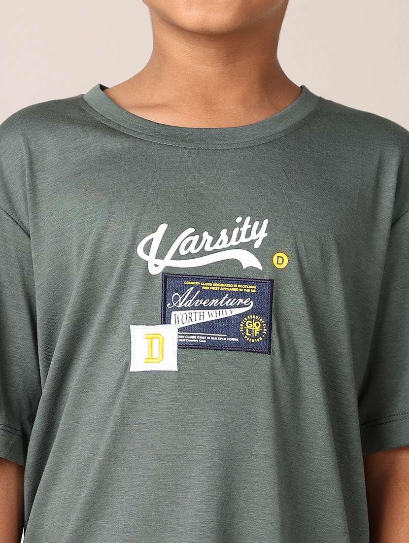 boys printed round neck t-shirt - 21495352 -  Standard Image - 5