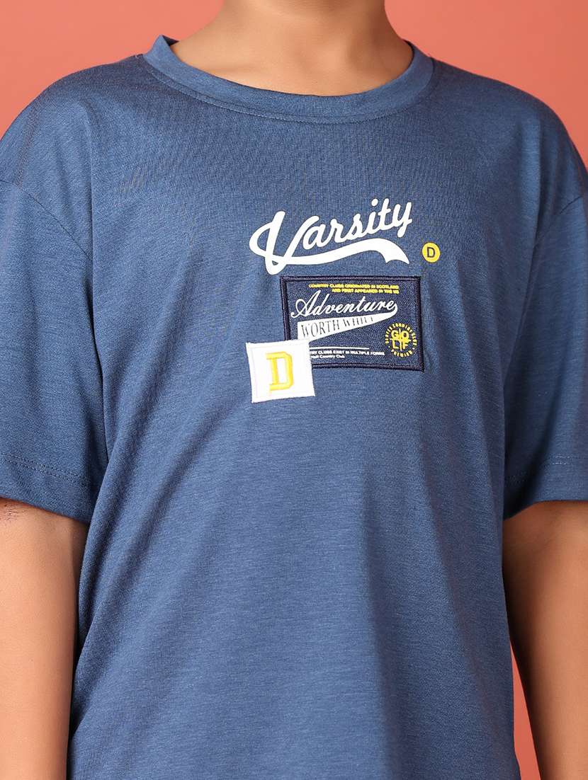 boys printed round neck t-shirt - 21495354 - Standard Image - 5