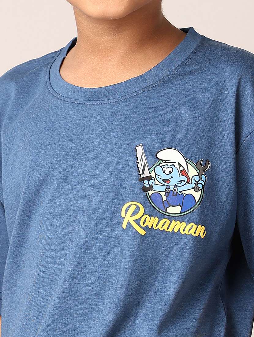 boys printed round neck t-shirt - 21495355 -  Standard Image - 5