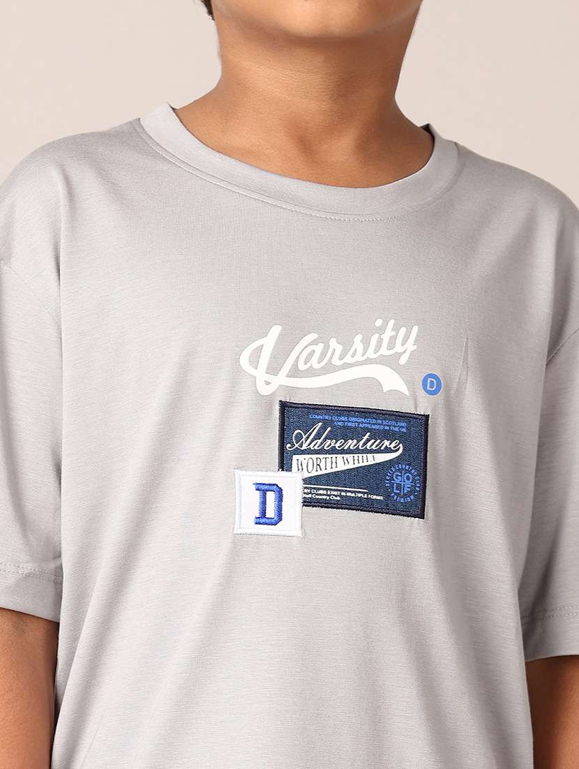 boys printed round neck t-shirt - 21495356 -  Standard Image - 5