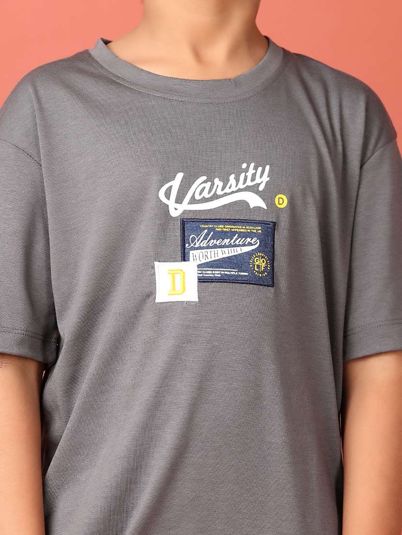 boys printed round neck t-shirt - 21495358 - Standard Image - 5