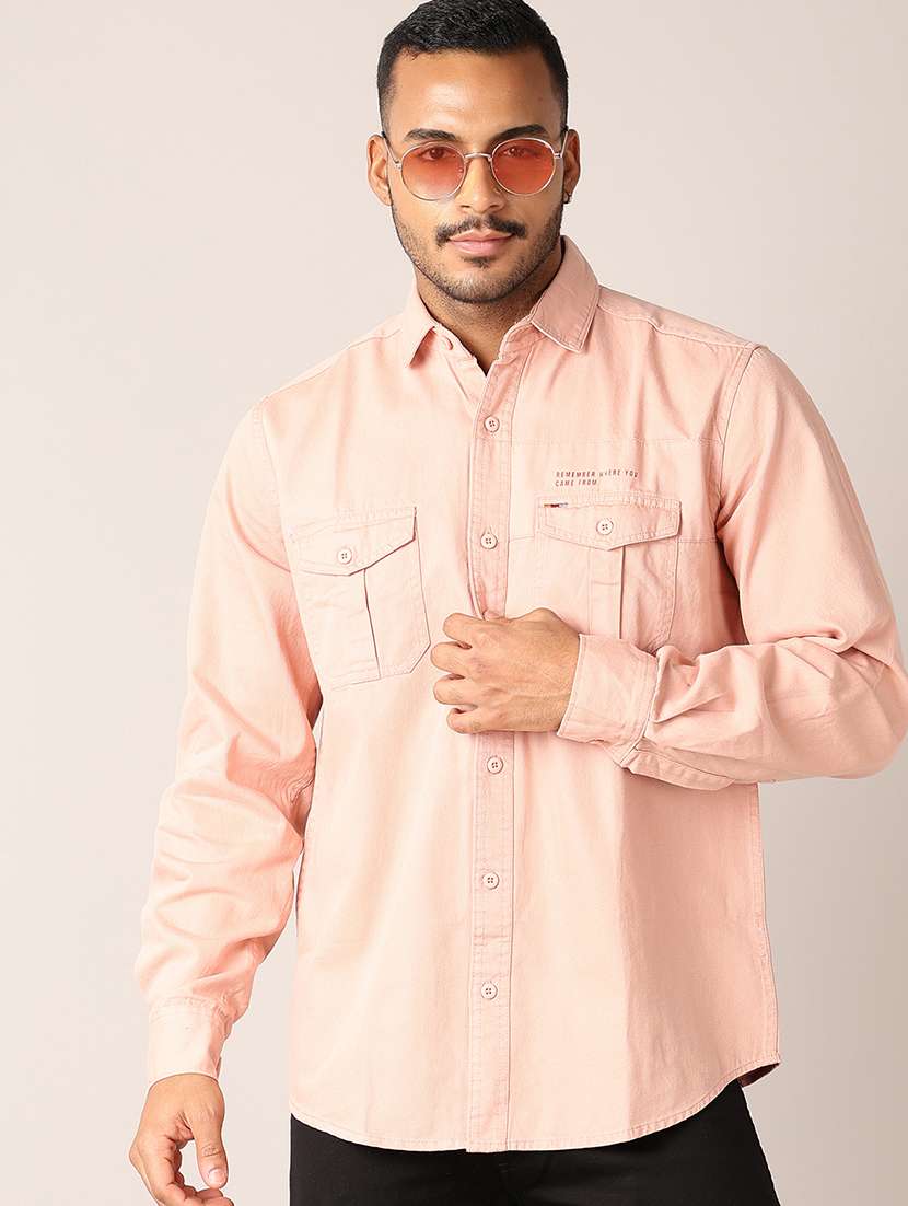 men solid collared shirt - 21495366 -  Standard Image - 3