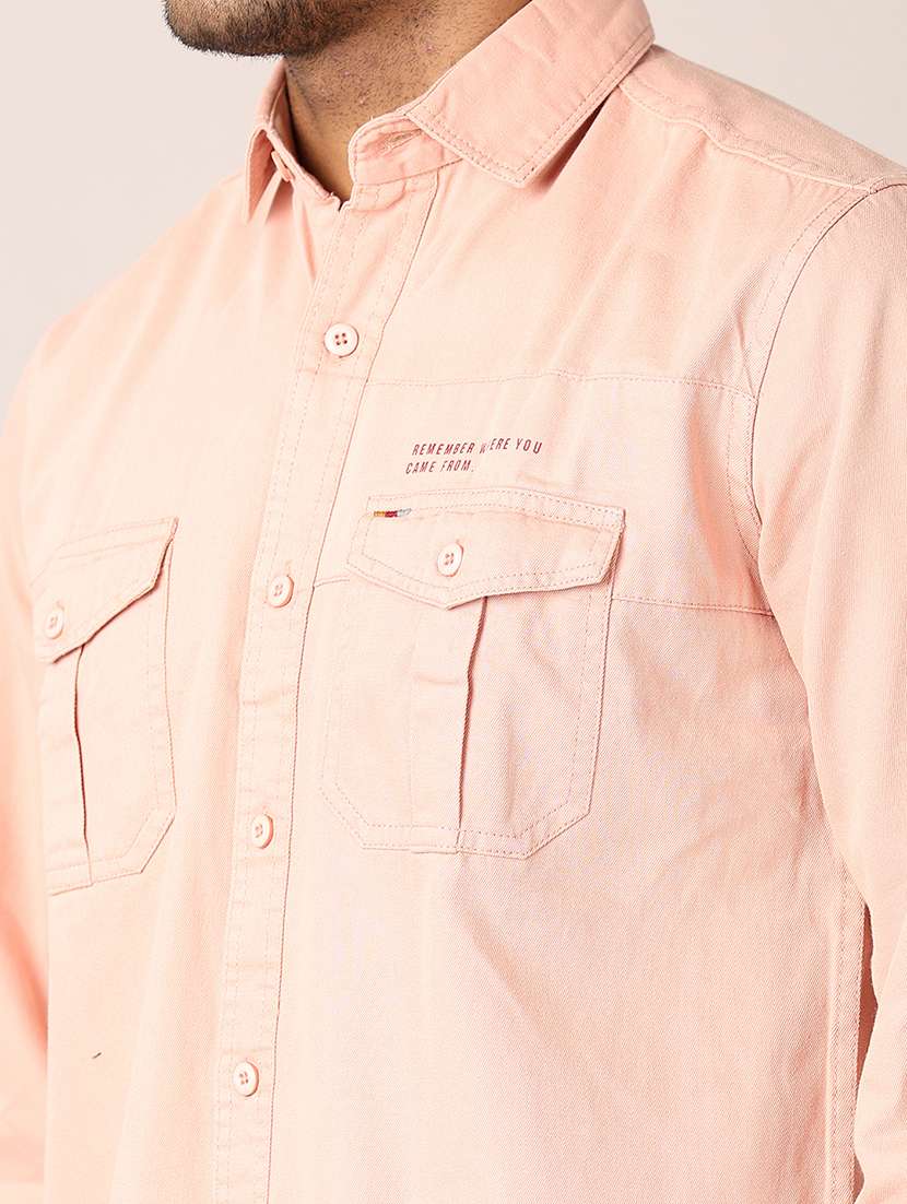 men solid collared shirt - 21495366 -  Standard Image - 5